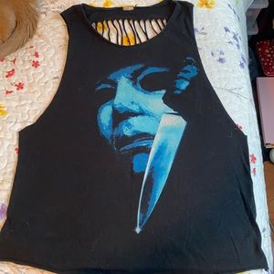 Michael Myers Back Cutout Tank